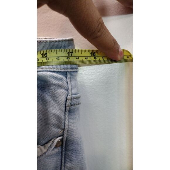 Blue Savy Light wash Knee length jean shorts - Picture 5 of 6